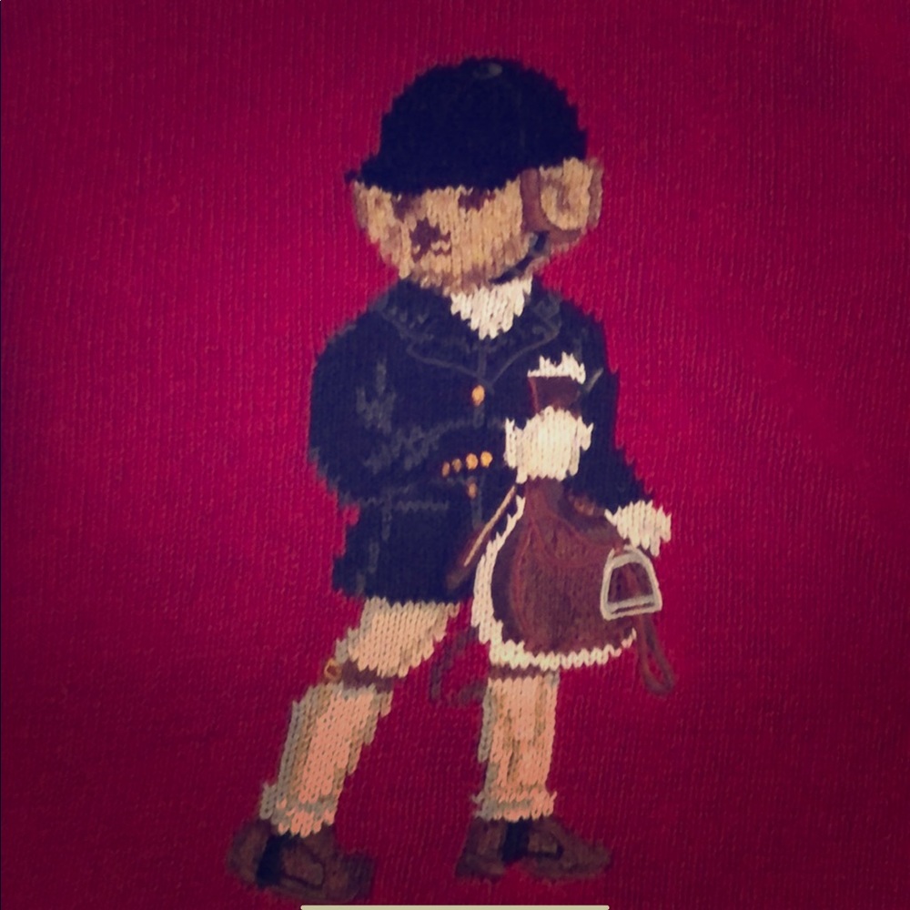 Ralph Lauren Equestrian Bear Sweater